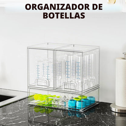 SpaceAid Organizador de almacenamiento de botellas para bebé, conte...