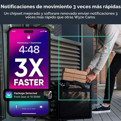Cámara de seguridad WYZE Cam OG para interiores/exteriores con visi...