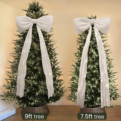 Decoraciones navideñas: lazos grandes de 6 pies para decoración de...