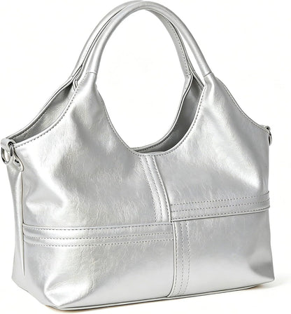 KOGTLA Bolsos de cuero vegano para mujer con correa de bandolera de...