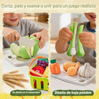 LAUGIGLE Juego de comida de paja de trigo con cesta, manta de picni...