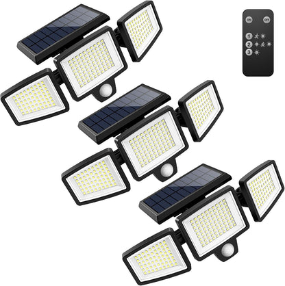 Tuffenough Luces solares para exteriores de 2500 lm, 210 luces LED...