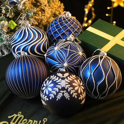 Lanpn 6 bolas de Navidad grandes de 6 pulgadas, decoraciones colgan...