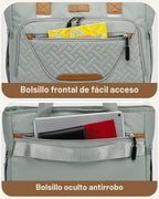 FHELAD - Bolsa de pañales grande con correa de equipaje, 14 bolsill...