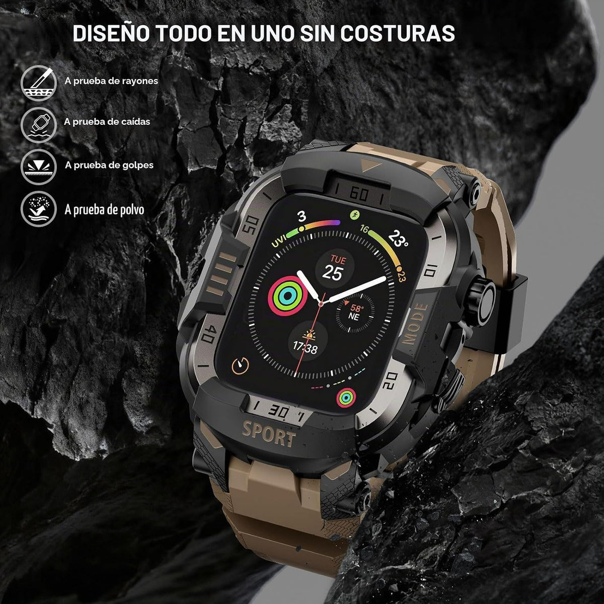 DABAOZA Funda resistente con correa táctica para hombre, compatible...