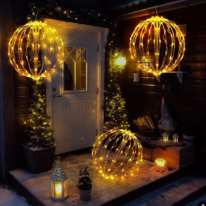 Bolas de luz de Navidad de 16 pulgadas, paquete de 3 decoraciones n...