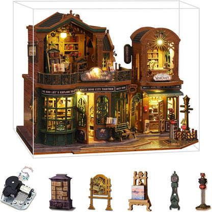 fifijoy Kit de casa de muñecas en miniatura, kits de casa pequeña,...