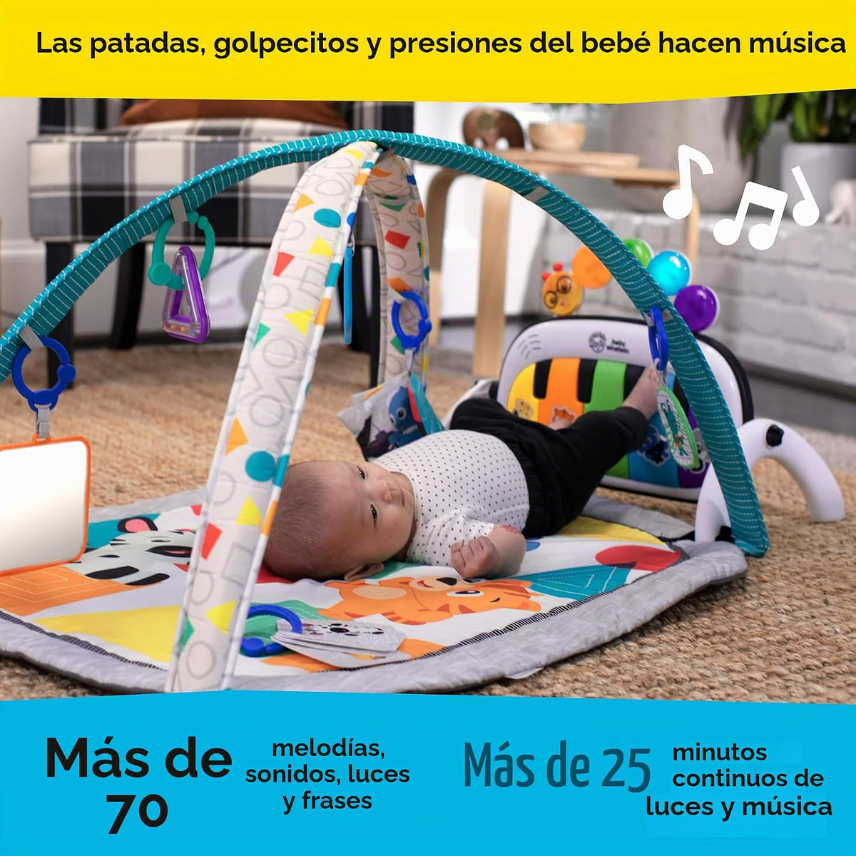 Baby Einstein Kickin Tunes - Paquete 5 en 1, gimnasio de descubrimi...