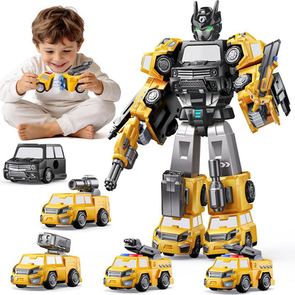 Transforme los juguetes del robot para los niños 4-6, juguete de co...