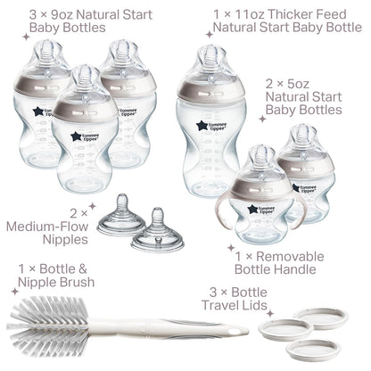 Tommee Tippee Natural Start Juego de biberones, tetinas parecidas a...