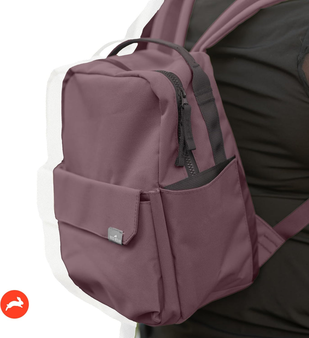 Mini Roo - Mochila para pañales, bolsa de bebé malva - 6 bolsillos...