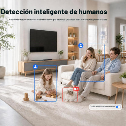 Firskids Cámara de seguridad interior, monitor de bebé de doble len...