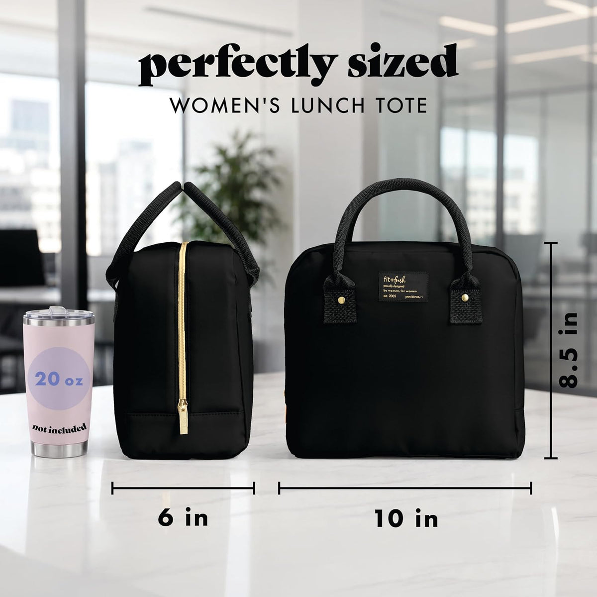 Fit &amp; Fresh Bloomington Bolsa de almuerzo aislada para mujer co...