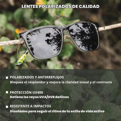 Knockaround Gafas de sol polarizadas cuadradas para hombres y mujer...
