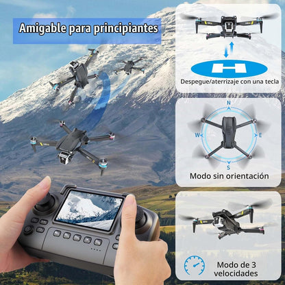 Drone sin escobillas con cámara para principiantes,Pantalla en el |...