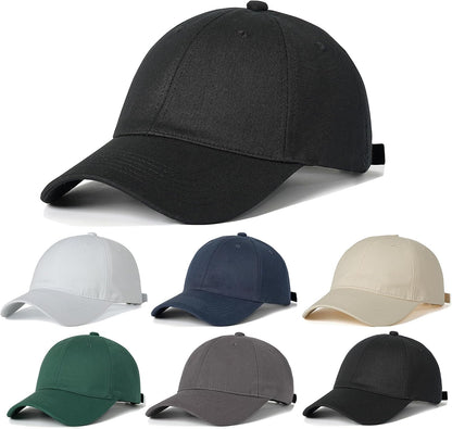 Paquete de 6 gorras de béisbol unisex de algodón lavado vintage, su...