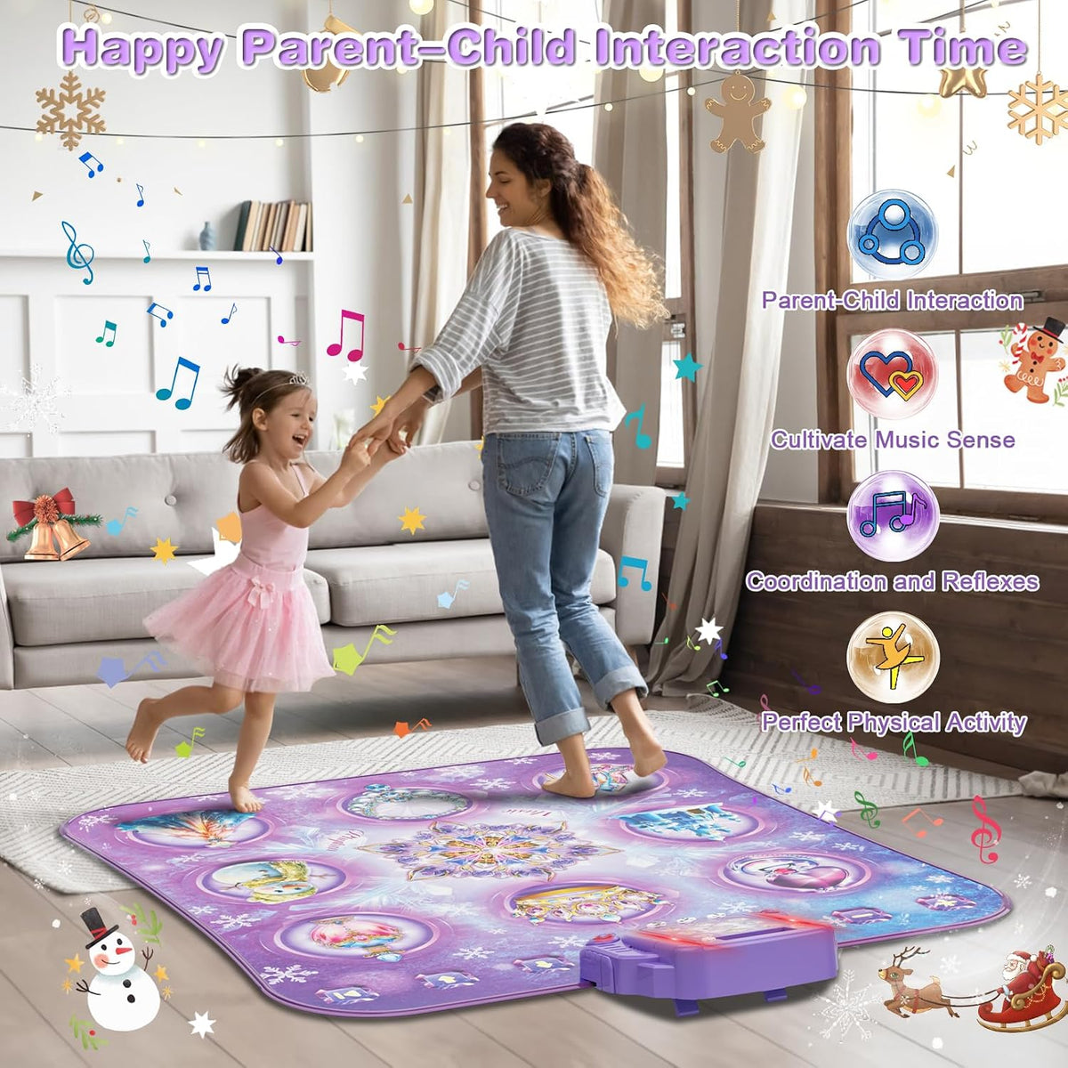 Alfombra de baile para niñas de 3 a 12 años, Frozen Toys Dance Pad...