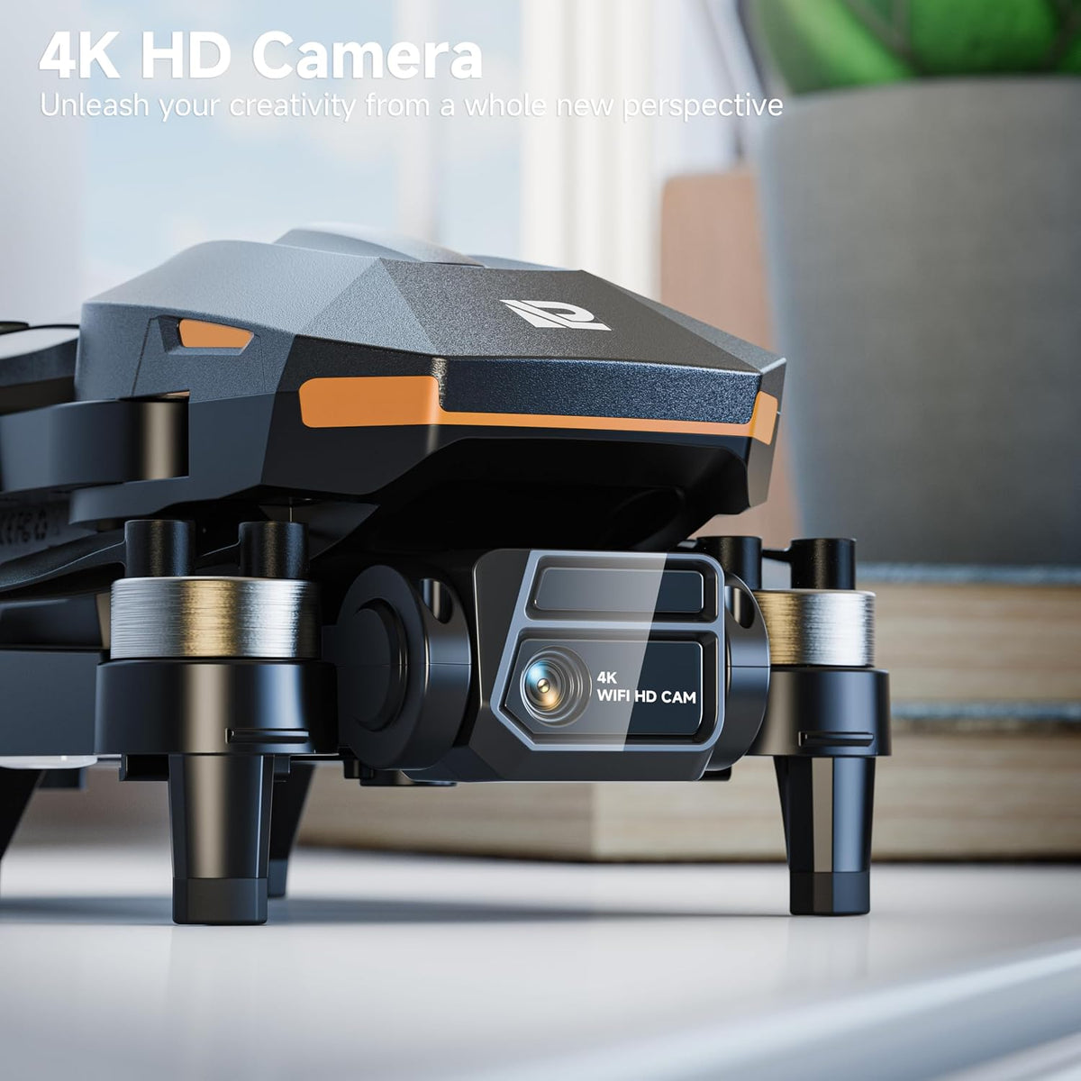 PLEGBLE Drones con cámara para adultos 4K, dron FPV para principian...