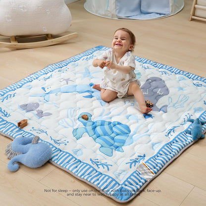 Momcozy Alfombra de juego para bebé para piso, alfombra gruesa de c...