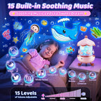 Staryou Máquina de sonido de luces sensoriales, proyector de luz no...