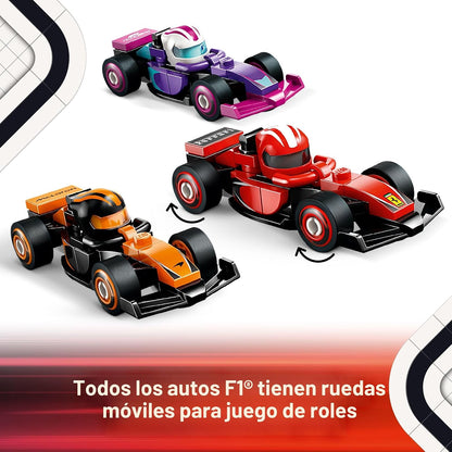 LEGO Coches de carreras coleccionables F1, paquete de 6 \u2013 Jueg...