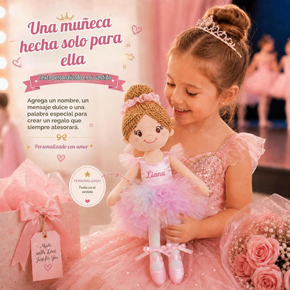 June Garden Muñeca de bailarina Liana Rosebud personalizada de 16&#...