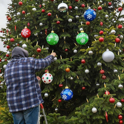 Huoety Bolas inflables de adornos de Navidad de 9 pulgadas, decorac...