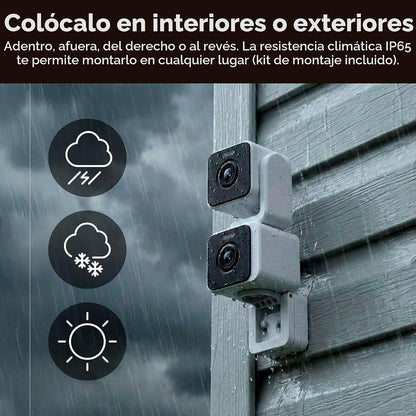 WYZE Duo Cam Pan, paquete de 2 unidades, para interiores y exterior...