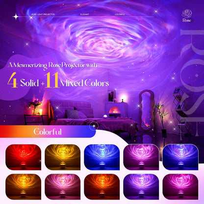 PIKOY Iluminación ambiental con 11 colores mixtos+4 colores sólidos...