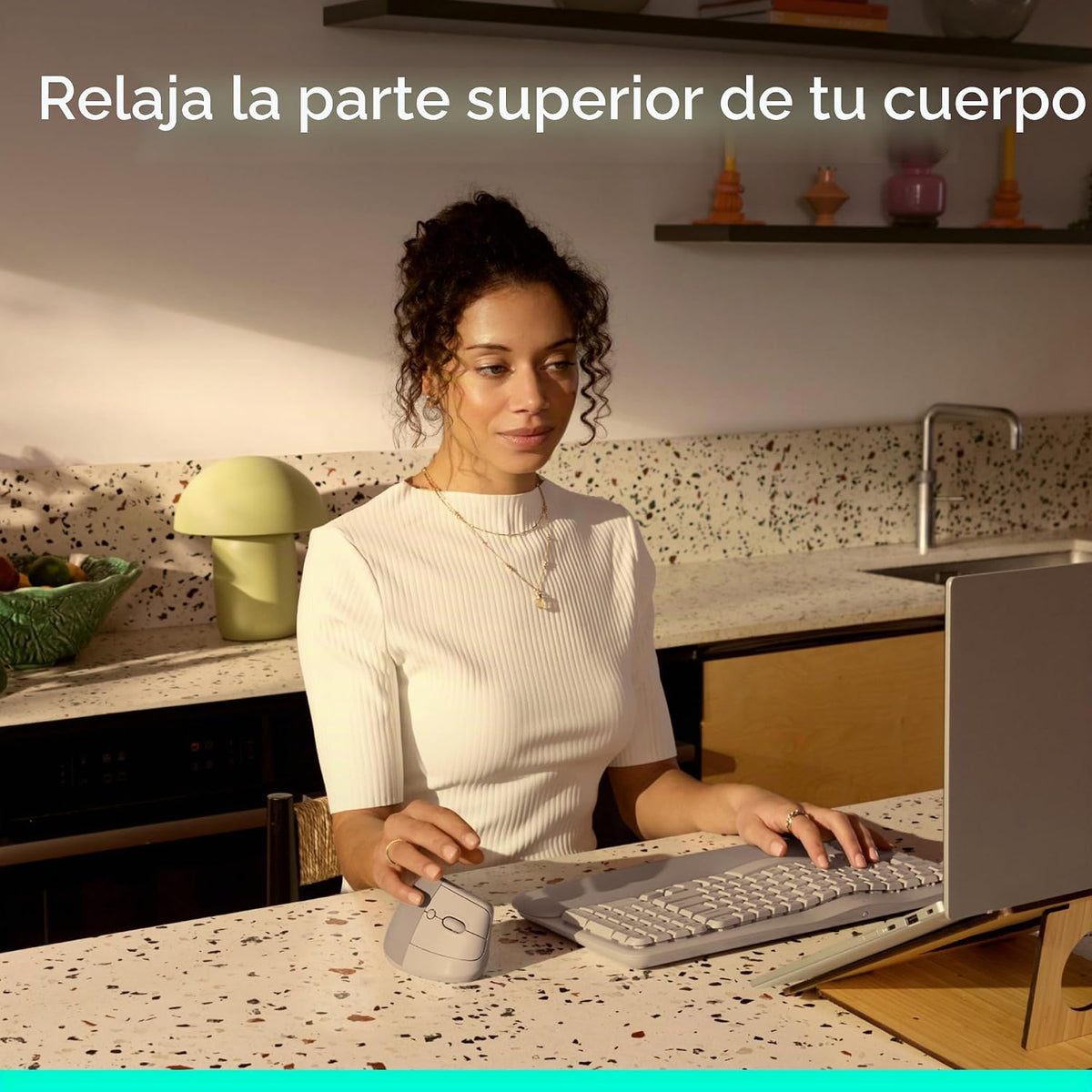 Logitech Ratón inalámbrico ergonómico vertical Lift - Arena | Conéc...