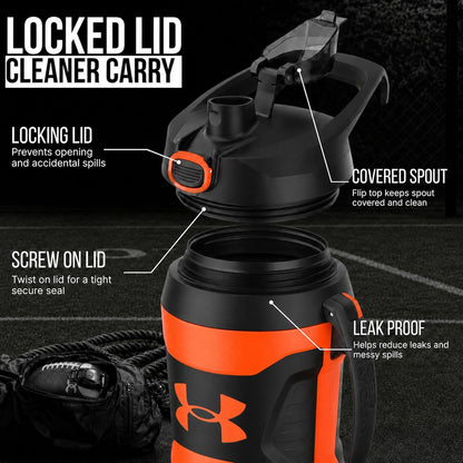 Under Armour Botella de agua aislada con asa y gancho para cerca, j...