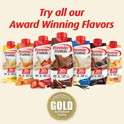 Batido de proteínas Premier Protein, galletas y crema, 12 unidades