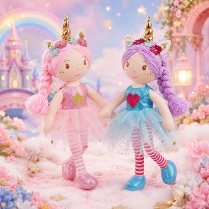 June Garden - Muñeca de unicornio de 16 pulgadas Anya - Muñeca de t...