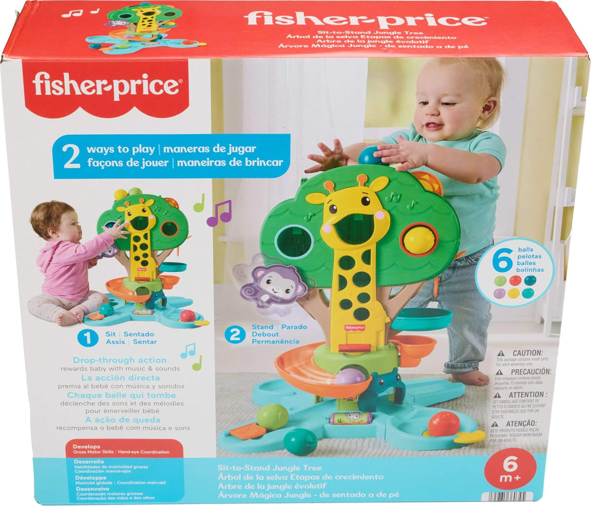 Fisher-Price Juguete de actividad musical de árbol de la selva sent...