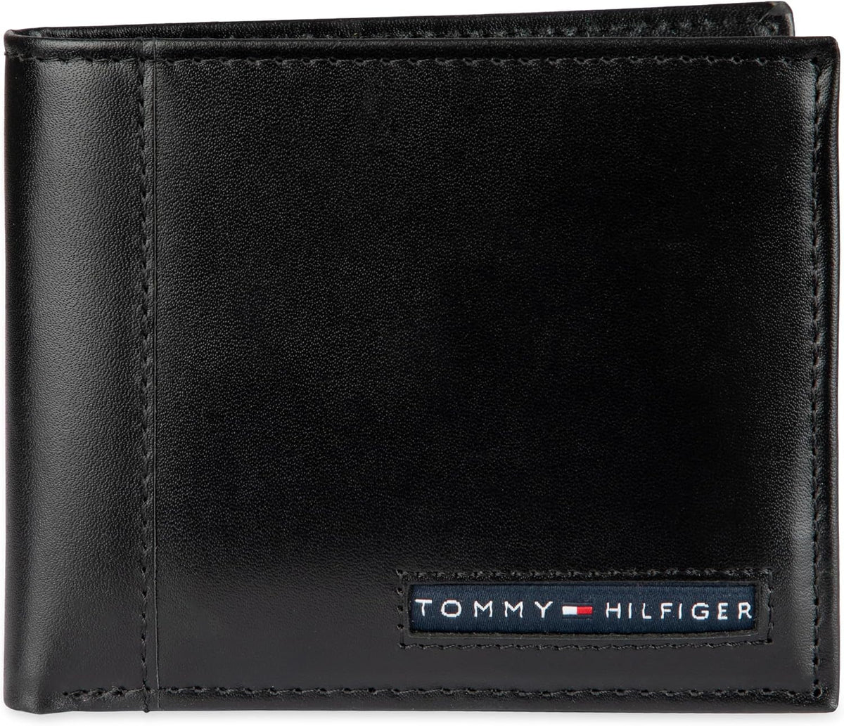 Tommy Hilfiger Cartera Passcase para hombre con ventana de identifi...
