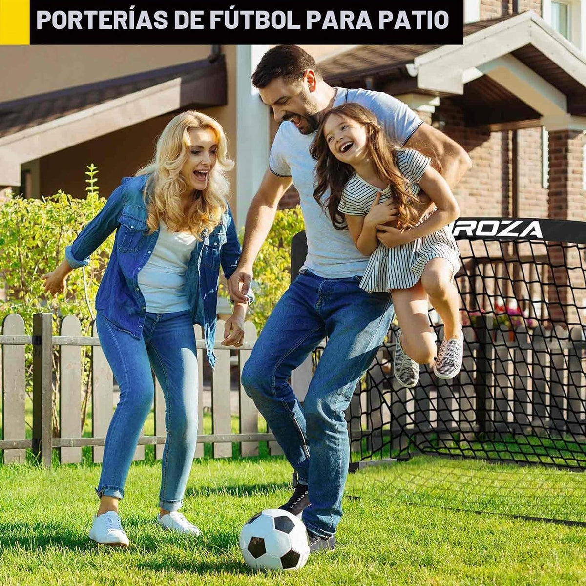 Portería de fútbol, juego de porterías de fútbol para niños para pa...