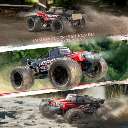 DEERC 9500E Coche RC todo terreno a escala 1:16, camión RC 4x4 de a...