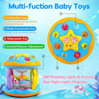 Tsomtto - Juguetes para bebés y niños, proyector musical giratorio...
