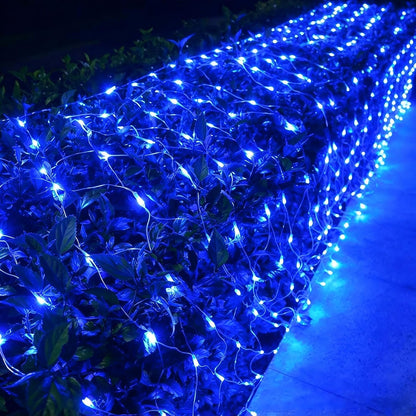 Joomer Luces de red de Navidad de 12 pies x 5 pies, luces de malla...
