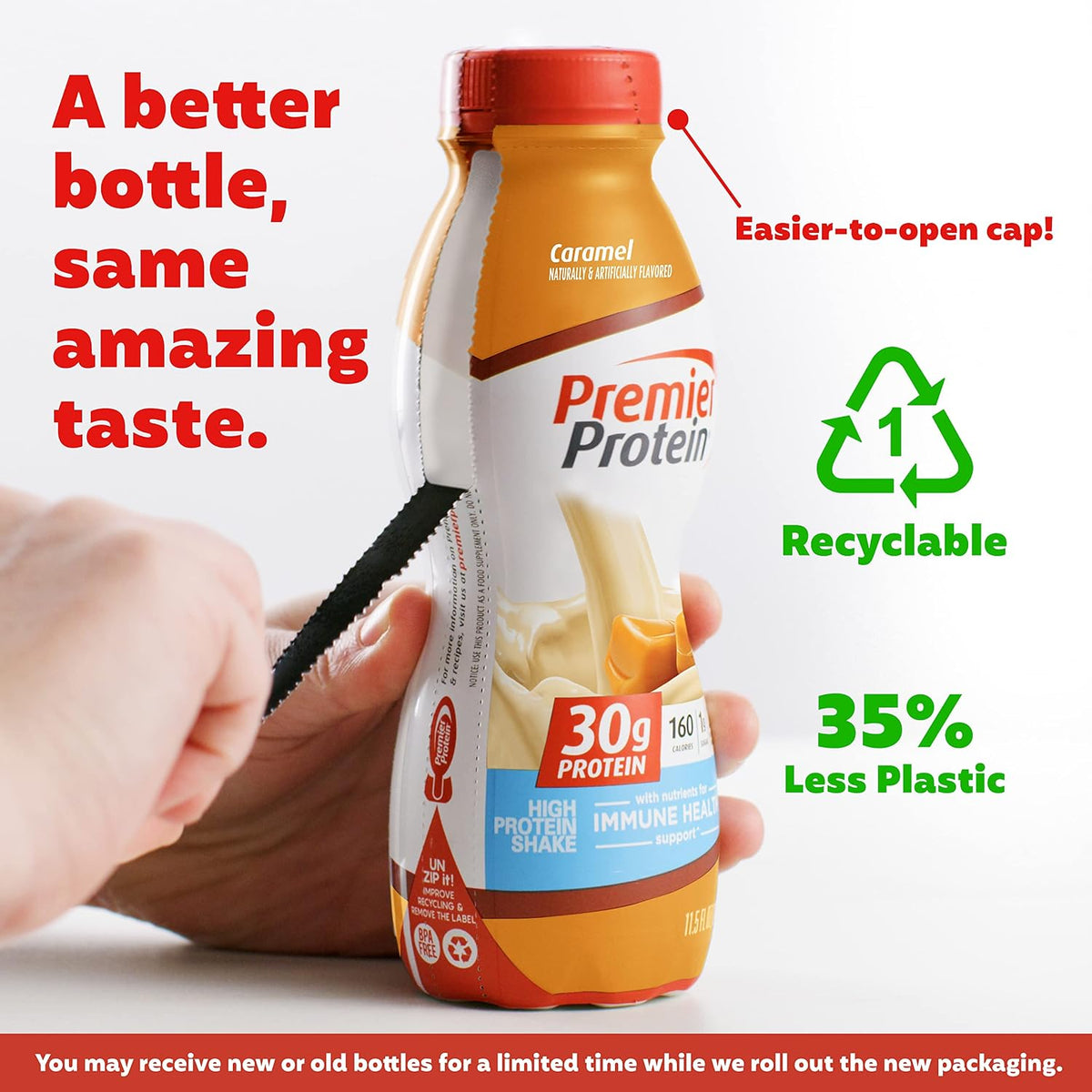 Premier Protein Batido de proteína de 1.06 oz, caramelo, 11.5 onzas...