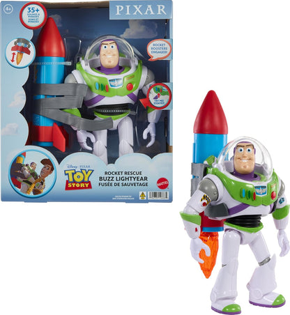 Mattel Disney and Pixar Toy Story - Figura de acción parlante, Rock...