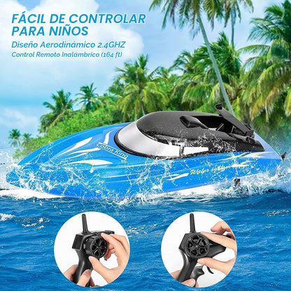 Paquete de 2 botes a control remoto, barcos de control remoto para...