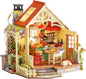 Rolife Kit de casa de muñecas en miniatura para cocina de granja, r...