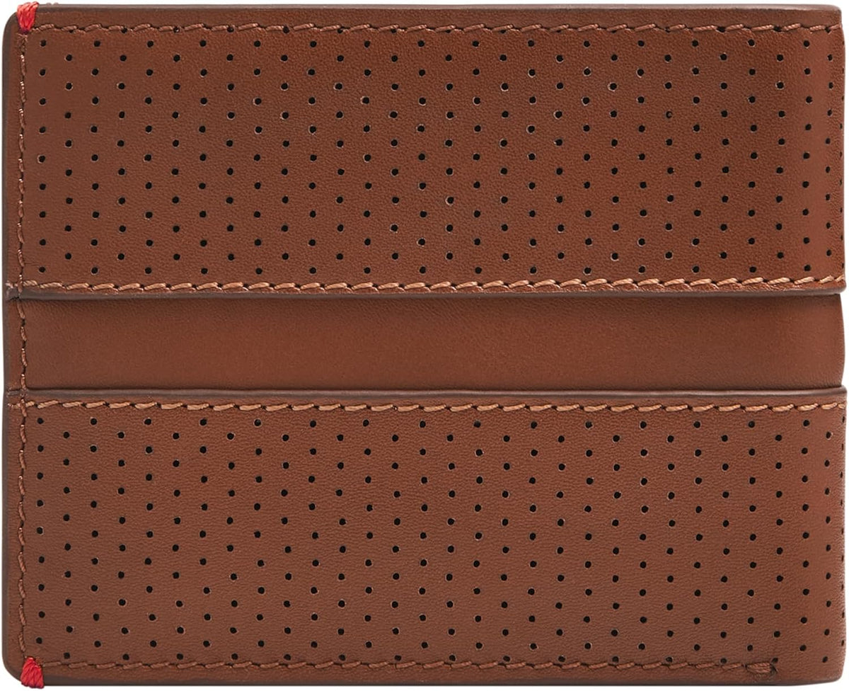 Fossil Billetera plegable para hombre, Sport Tourer marrón, talla ú...
