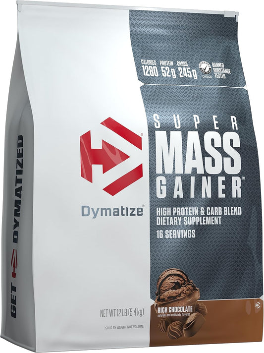 Dymatize Polvo de proteína súper masiva, 1280 calorías y proteínas...