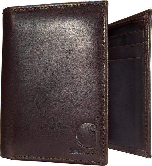 Carhartt Billetera Trifold Cuero Bronceado Aceite Marrón | Cartera...