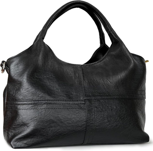 KOGTLA Bolsos de cuero vegano para mujer con correa de bandolera de...