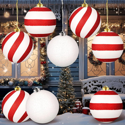 Deekin - Paquete de 8 bolas de adornos de Navidad extra grandes | B...