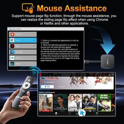 2026 Android 14.0 TV Stick HS86 T2 4K 2GB RAM 16GB ROM Doble Wi-Fi...