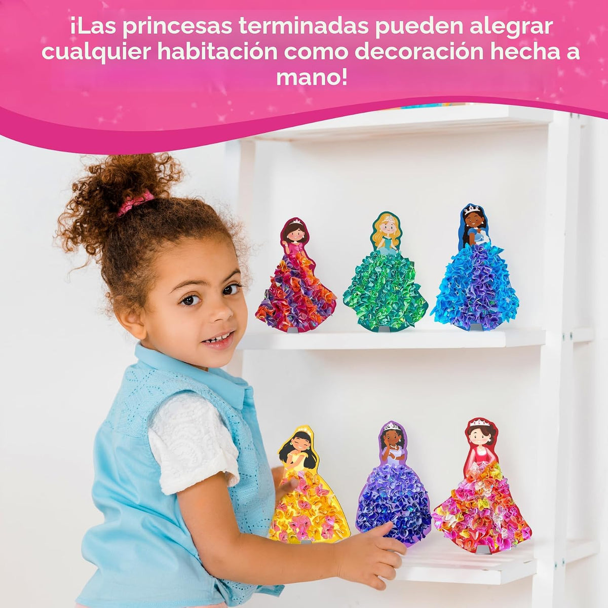 Skillmatics Poke-in Art Princesas mágicas, kit de manualidades de m...